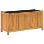 Jardinera con forro madera maciza de acacia 99,5x38x50 cm de vidaXL, Maceteros y jardineras - Ref: Foro24-366441, Precio: 118...