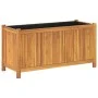 Jardinera con forro madera maciza de acacia 99,5x38x50 cm de vidaXL, Maceteros y jardineras - Ref: Foro24-366441, Precio: 107...