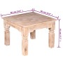 Mesa de centro de madera de acacia 60x60x45 cm en Mesas de centro | Comprar online en Foru.es