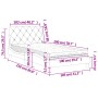 Cama con colchón terciopelo gris claro 100x200 cm de vidaXL, Camas y somieres - Ref: Foro24-3208640, Precio: 289,53 €, Descue...