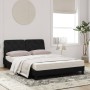 Cama con colchón terciopelo negro 140x190 cm de vidaXL, Camas y somieres - Ref: Foro24-3208654, Precio: 383,47 €, Descuento: %
