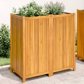 Jardinera con forro madera maciza de acacia 100x50x100 cm de vidaXL, Maceteros y jardineras - Ref: Foro24-366448, Precio: 205...