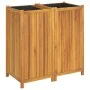 Jardinera con forro madera maciza de acacia 100x50x100 cm de vidaXL, Maceteros y jardineras - Ref: Foro24-366448, Precio: 200...