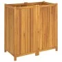 Jardinera con forro madera maciza de acacia 100x50x100 cm de vidaXL, Maceteros y jardineras - Ref: Foro24-366448, Precio: 200...