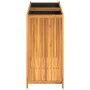 Jardinera con forro madera maciza de acacia 100x50x100 cm de vidaXL, Maceteros y jardineras - Ref: Foro24-366448, Precio: 200...
