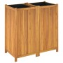 Jardinera con forro madera maciza de acacia 100x50x100 cm de vidaXL, Maceteros y jardineras - Ref: Foro24-366448, Precio: 205...