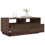 Mesa de centro con luces LED marrón roble 90x49x40 cm de vidaXL, Mesas de centro - Ref: Foro24-839839, Precio: 101,16 €, Desc...