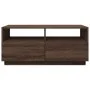 Mesa de centro con luces LED marrón roble 90x49x40 cm de vidaXL, Mesas de centro - Ref: Foro24-839839, Precio: 99,61 €, Descu...