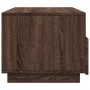 Mesa de centro con luces LED marrón roble 90x49x40 cm de vidaXL, Mesas de centro - Ref: Foro24-839839, Precio: 101,16 €, Desc...