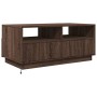 Mesa de centro con luces LED marrón roble 90x49x40 cm de vidaXL, Mesas de centro - Ref: Foro24-839839, Precio: 101,16 €, Desc...