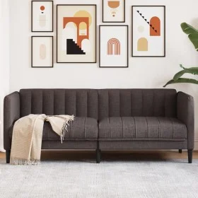 2 seater sofa dark brown fabric by vidaXL, Sofas - Ref: Foro24-372607, Price: 243,83 €, Discount: %