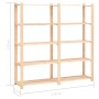 Estantería 5 niveles 10 unidades madera pino maciza 500 kg de vidaXL, Estanterías industriales - Ref: Foro24-3051112, Precio:...