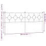 Kopfteil aus weißem Metall, 200 cm von vidaXL, Kopf- und Fußteile - Ref: Foro24-376313, Preis: 44,60 €, Rabatt: %