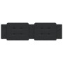 Cabecero de cama acolchado cuero sintético negro 180 cm de vidaXL, Cabeceros y pies de cama - Ref: Foro24-374873, Precio: 45,...