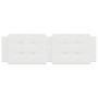 Cabecero de cama acolchado cuero sintético blanco 160 cm de vidaXL, Cabeceros y pies de cama - Ref: Foro24-374867, Precio: 49...