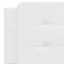 Cabecero de cama acolchado cuero sintético blanco 160 cm de vidaXL, Cabeceros y pies de cama - Ref: Foro24-374867, Precio: 49...