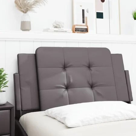 Gray synthetic leather padded bed headboard 100 cm by vidaXL, Headboards and footboards - Ref: Foro24-374846, Price: 28,60 €,...