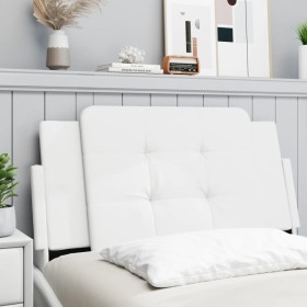 Cabecero de cama acolchado cuero sintético blanco 100 cm de vidaXL, Cabeceros y pies de cama - Ref: Foro24-374844, Precio: 25...
