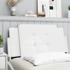 White synthetic leather padded bed headboard 100 cm by vidaXL, Headboards and footboards - Ref: Foro24-374844, Price: 21,33 €...