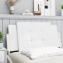 Cabecero de cama acolchado cuero sintético blanco 100 cm de vidaXL, Cabeceros y pies de cama - Ref: Foro24-374844, Precio: 25...
