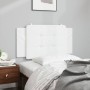 Cabecero de cama acolchado cuero sintético blanco 100 cm de vidaXL, Cabeceros y pies de cama - Ref: Foro24-374844, Precio: 25...