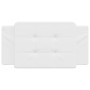 Cabecero de cama acolchado cuero sintético blanco 100 cm de vidaXL, Cabeceros y pies de cama - Ref: Foro24-374844, Precio: 25...