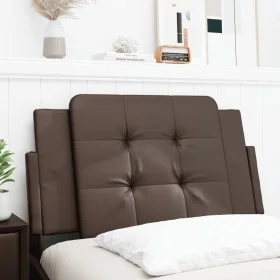 Brown synthetic leather padded bed headboard 90 cm by vidaXL, Headboards and footboards - Ref: Foro24-374838, Price: 30,27 €,...