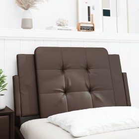 Cabecero de cama acolchado cuero sintético marrón 90 cm de vidaXL, Cabeceros y pies de cama - Ref: Foro24-374838, Precio: 30,...