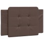 Cabecero de cama acolchado cuero sintético marrón 90 cm de vidaXL, Cabeceros y pies de cama - Ref: Foro24-374838, Precio: 30,...