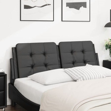 Cabecero de cama acolchado cuero sintético negro 120 cm de vidaXL, Cabeceros y pies de cama - Ref: Foro24-374850, Precio: 41,...
