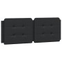 Cabecero de cama acolchado cuero sintético negro 120 cm de vidaXL, Cabeceros y pies de cama - Ref: Foro24-374850, Precio: 41,...