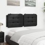 Cabecero de cama acolchado cuero sintético negro 120 cm de vidaXL, Cabeceros y pies de cama - Ref: Foro24-374850, Precio: 41,...