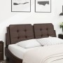 Cabecero de cama acolchado cuero sintético marrón 120 cm de vidaXL, Cabeceros y pies de cama - Ref: Foro24-374852, Precio: 46...