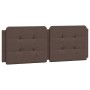 Cabecero de cama acolchado cuero sintético marrón 120 cm de vidaXL, Cabeceros y pies de cama - Ref: Foro24-374852, Precio: 46...