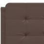 Cabecero de cama acolchado cuero sintético marrón 120 cm de vidaXL, Cabeceros y pies de cama - Ref: Foro24-374852, Precio: 46...