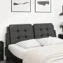 Black synthetic leather padded bed headboard 140 cm by vidaXL, Headboards and footboards - Ref: Foro24-374859, Price: 44,59 €...