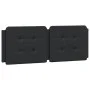 Black synthetic leather padded bed headboard 140 cm by vidaXL, Headboards and footboards - Ref: Foro24-374859, Price: 44,59 €...