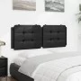 Black synthetic leather padded bed headboard 140 cm by vidaXL, Headboards and footboards - Ref: Foro24-374859, Price: 44,59 €...