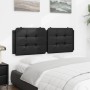 Cabecero de cama acolchado cuero sintético negro 140 cm de vidaXL, Cabeceros y pies de cama - Ref: Foro24-374859, Precio: 37,...