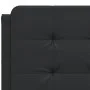 Black synthetic leather padded bed headboard 140 cm by vidaXL, Headboards and footboards - Ref: Foro24-374859, Price: 44,59 €...