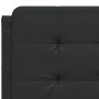 Cabecero de cama acolchado cuero sintético negro 140 cm de vidaXL, Cabeceros y pies de cama - Ref: Foro24-374859, Precio: 37,...