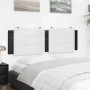 Cabecero de cama acolchado cuero sintético blanco negro 160 cm de vidaXL, Cabeceros y pies de cama - Ref: Foro24-374871, Prec...