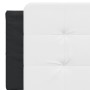 Cabecero de cama acolchado cuero sintético blanco negro 160 cm de vidaXL, Cabeceros y pies de cama - Ref: Foro24-374871, Prec...