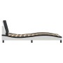 Estructura cama con LED cuero sintético blanco negro 100x200 cm de vidaXL, Camas y somieres - Ref: Foro24-3214095, Precio: 14...