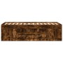 Tumbona con cajones madera ingeniería roble ahumado 90x190 cm de vidaXL, Camas y somieres - Ref: Foro24-3280255, Precio: 181,...