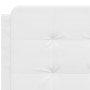 Estructura cama con luces LED cuero sintético blanco 140x190 cm de vidaXL, Camas y somieres - Ref: Foro24-3214104, Precio: 22...