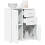 Aparador de madera de ingeniería blanco 60x31x70 cm de vidaXL, Aparadores - Ref: Foro24-840478, Precio: 90,68 €, Descuento: %