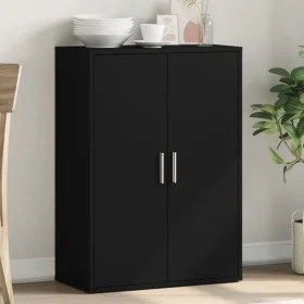 Aparador de madera de ingeniería negro 60x31x84 cm de vidaXL, Aparadores - Ref: Foro24-840486, Precio: 79,73 €, Descuento: %
