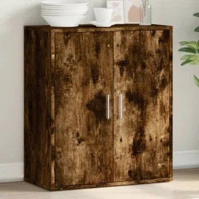 Aparador de madera de ingeniería roble ahumado 79x38x80 cm de vidaXL, Aparadores - Ref: Foro24-840517, Precio: 81,18 €, Descu...