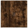 Aparador de madera de ingeniería roble ahumado 79x38x80 cm de vidaXL, Aparadores - Ref: Foro24-840517, Precio: 82,43 €, Descu...